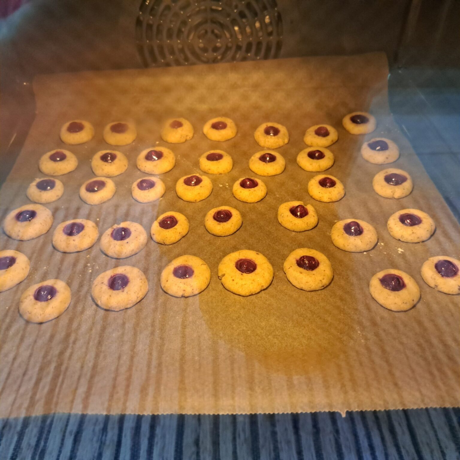 Plätzchen im Ofen
